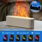 USB Ultrasonic Aroma Air Humidifier Flame Light Purifier Essential Oil Diffuser