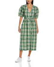 Derek Lam 10 Crosby Tiana Midi Dress Green