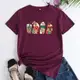 圣誕咖啡Christmas純棉女T恤S-5XL Women T-shirt Ladies tshirt