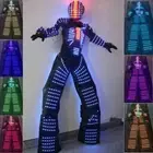 LED Robot Clothing Costume Suit Illuminated Dance Remote Control 7 Color Change