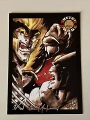 WOLVERINE SABRETOOTH Sketch Card Print Signed by Chris McJunkin