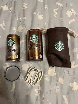 ［冠頴工房］星巴克 Starbucks 咖啡隨享 5200mAh 行動電源和星巴克收納布袋，近全新