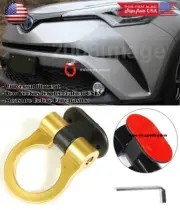 Gold Plastic Tape on Adjustable Angle Racing Decoration Tow Hook Ring For BMW