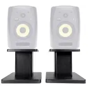 Rockville 8” Black Studio Monitor Speaker Stands For KRK VXT-6 Monitors