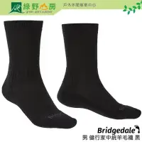 在飛比找Yahoo!奇摩拍賣優惠-綠野山房》Bridgedale 英國 男健行家中統羊毛襪 四