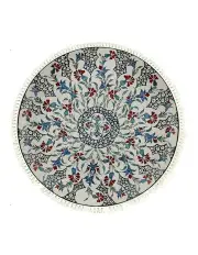 [SOGA] Mandala Area Anti-slip Rug 120cm in Multi