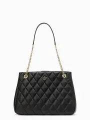 Carey Quilted Leather Tote