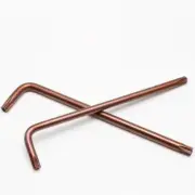 T8 Tamper Proof Torx Star Key Bit Wrench, L-Shape 79mm Long Arm, S2 Steel 4pcs