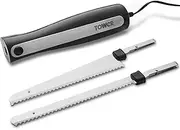 Tower T19028 Electric Knife with One Touch Operation, Ergonomic Design and Storage Case, 120W, Black, 1 Pack