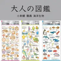 在飛比找蝦皮購物優惠-日本製  KAMIO 大人的圖鑑 燙金貼紙 手帳貼紙 鸚鵡 