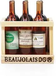 Odoria 1/6 Scale Dolls House Miniature Wine Crate with 6Pcs Bottles Dollhouse Accessories