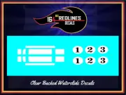 1/64 Redline "Spoilers" White Replica Decal SCR-0412