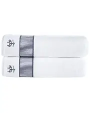Brooks Brothers Fancy Border 2pc Bath Sheets