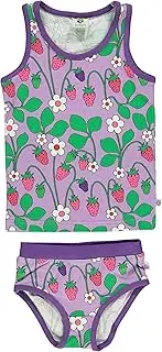 [Småfolk] Girls' Underwear Strawberry Base Layer Set