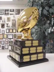 3 TIER LARGE FANTASY FOOTBALL FFL PERPETUAL AWARD 38 YEARS TOP OF THE LINE~GOLD*