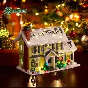 Christmas Story House Building Blocks Toys Kit Winter Snow House Model