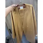 韓國高級棟手工羊毛中短大衣