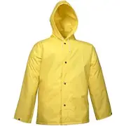 Tingley J56107 DuraScrim Storm Fly Front Hooded Jacket, Yellow, 2XL