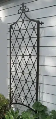 French classical vertical beautiful wall planter trellis black 1.6m x 70cm NEW