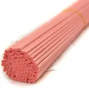 Ougual 50 Pieces Fiber Reed Diffuser Replacement Refill Sticks for Aroma Fragrance, polyester, Pink, 10"x3mm