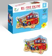 Big Fire Engine Shaped Floor Puzzle Jigsaw Puzzle 20 Pieces