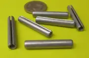 Zinc Plate Steel Slotted Roll Spring Pin, 7/32" Dia x 1 1/4" Length, 100 pcs