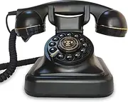 Vintage Style Audio Guest Book Phone,Audio Guest Book Wedding Phone,Telephone Book Wedding Sound Guestbook Function Decorative Retro Landline,for Wedding, Bridal Shower,Birthday Party(Black)