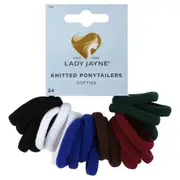 Lady Jayne School Soft Knitted Ponytailers Pack 24