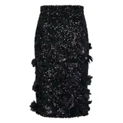 [N21] Sequins Pleated Skirt
