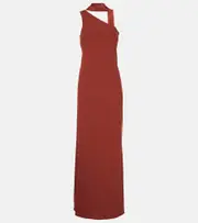 [Taller Marmo] Taller Marmo Caroline one-shoulder crêpe cady gown AU 16 red