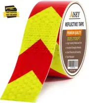 Reflective Tape Waterproof High Visibility Red & Yellow, Industrial Marking Tape
