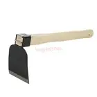Hoe With Wooden Handle Handheld Garden Dig Soil Tool Great for Weeding Soil
