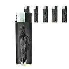 Bad Girl Pin Up D1 Lighters Set of 5 Electronic Refillable Butane