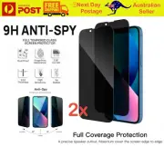 2x Privacy Tempered Glass Screen Protector F iPhone 16 15 14 13 12 Pro Max Xs XR