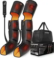 QUINEAR Leg Massager, 3-in-1 Foot Calf & Thigh Massager with Heat and Compression Therapy, Leg Massage Boots for Swollen Legs, Edema, RLS Pain Relief