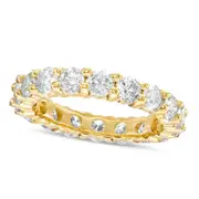 3.0 CT. T.W. Natural Diamond 4.0mm Eternity Band in Solid 14K Gold