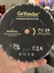 GoYonder Framing Saw Blade 7-1/4" 24 Teeth 5/8" Bore