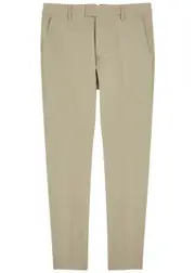 Ami Paris Slim Tapered-leg Twill Trousers - Taupe - 38 (W30/ S) 38 (W30/ S)