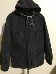 NEW NOIZE Men’s Cody Mid-length Raincoat Black SIZE L