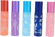 EPIGEIST 5Pcs Roller Bottles for Essential Oils Compact and Refillable Containers for DIY Perfume and Travel