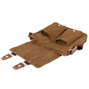 中型復古休閒相機包 一機兩鏡 帆布包 可當一般背包使用
