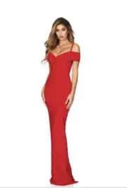 NOOKIE Revolve Phoenix Evening Gown Dress Red XS NWTS Maxi Party Occasion Event