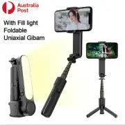 Fill Light Gimbal Stabilizer Selfie Stick Tripod 360° Smartphone Gopro Camera