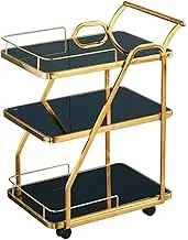 Home Tier Stainless Steel Catering Trolley Serving Trolley Clearing Trolley Kitchen Cart Ideal for Hotels Restaurants and Care Homes