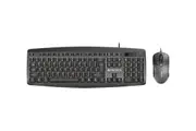 Fantech Office PC Wired Keyboard + Mouse Combo Computer Set (KM-100) [KBFTKM100BK]