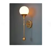 Mid Century Elegant Globe TRUMPET Wall Sconce Handmade Modern Brass Lamp