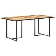 Dining Table 180 cm Rough Mango Wood vidaXL