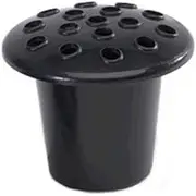 FSUK Pack of 5 - Grave Vase Cemetery Pot Inserts Black.