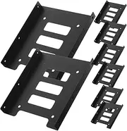 MERRYHAPY 12 Pcs Hard Disk Rack Hard Disk Converter Hard Disk Bay Hard Disk Mounting Bracket Hard Drive Bay Adapter Mounting Bracket Adapter Hard Drive Mounting Bracket Metal Iron Black