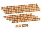 Lionel 2057130 HO Scale Picket Fence - Brown